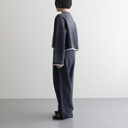 HEAVY WEIGHT FLEECE BLEACH CUT OFF TR #020 CHARCOAL [16852 40067]