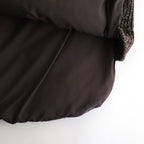 HIGH-COUNT SILK PUFF VEST #WHISKY [252OJ-VT02]