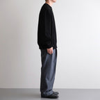 DOUBLE PLEATED WIDE TROUSERS #FOREST GRAY [A25C15PT02C]