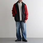 PANEL COLOR TRACK JACKET #RED/BLK [DNS26B02]