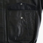 SHEEP LEATHER ZIP BZ #010 RED BLACK [17061 25004]