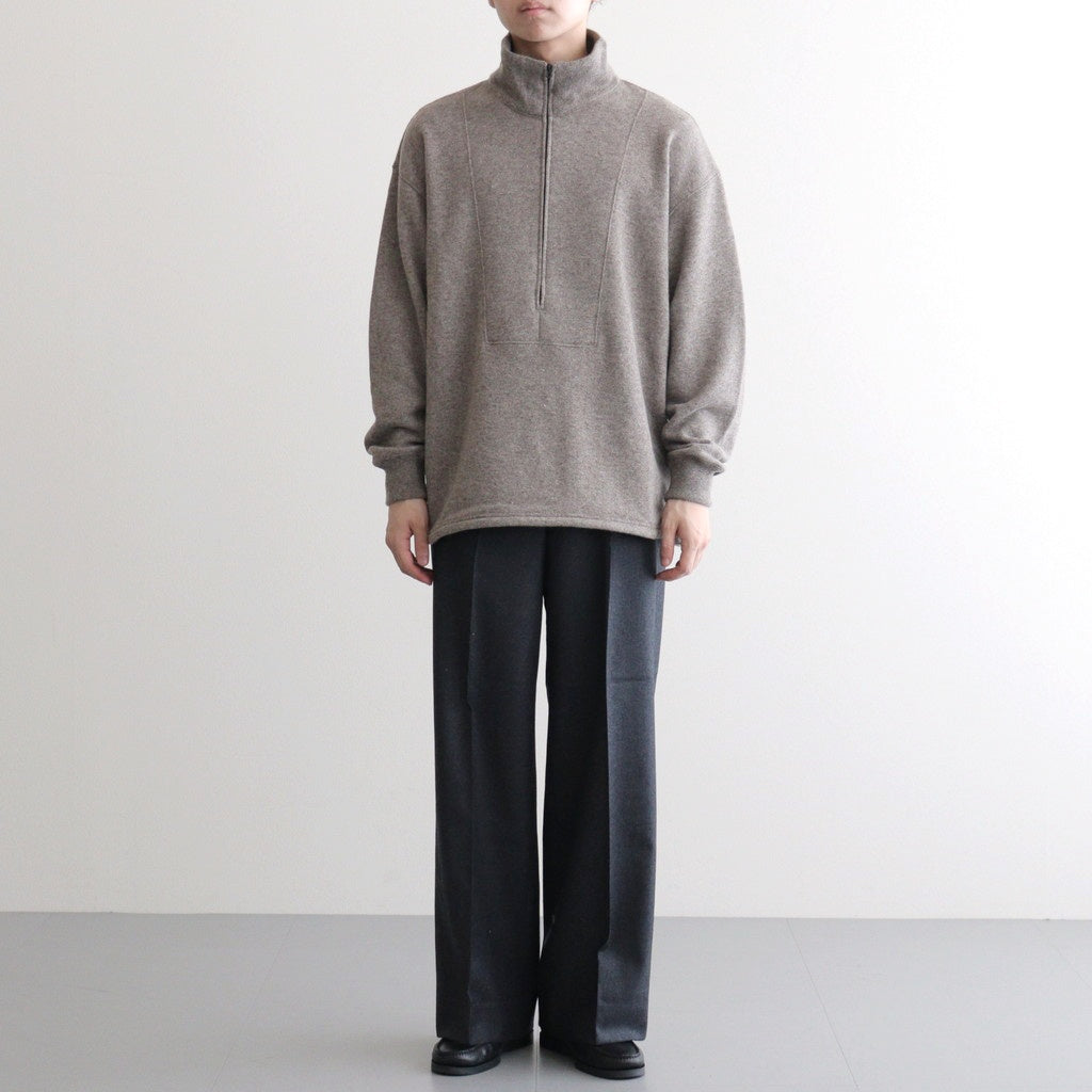 Yak Half Zip Sweat Shirt #Beige [NEP-AW2533M]