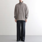 Yak Half Zip Sweat Shirt #Beige [NEP-AW2533M]