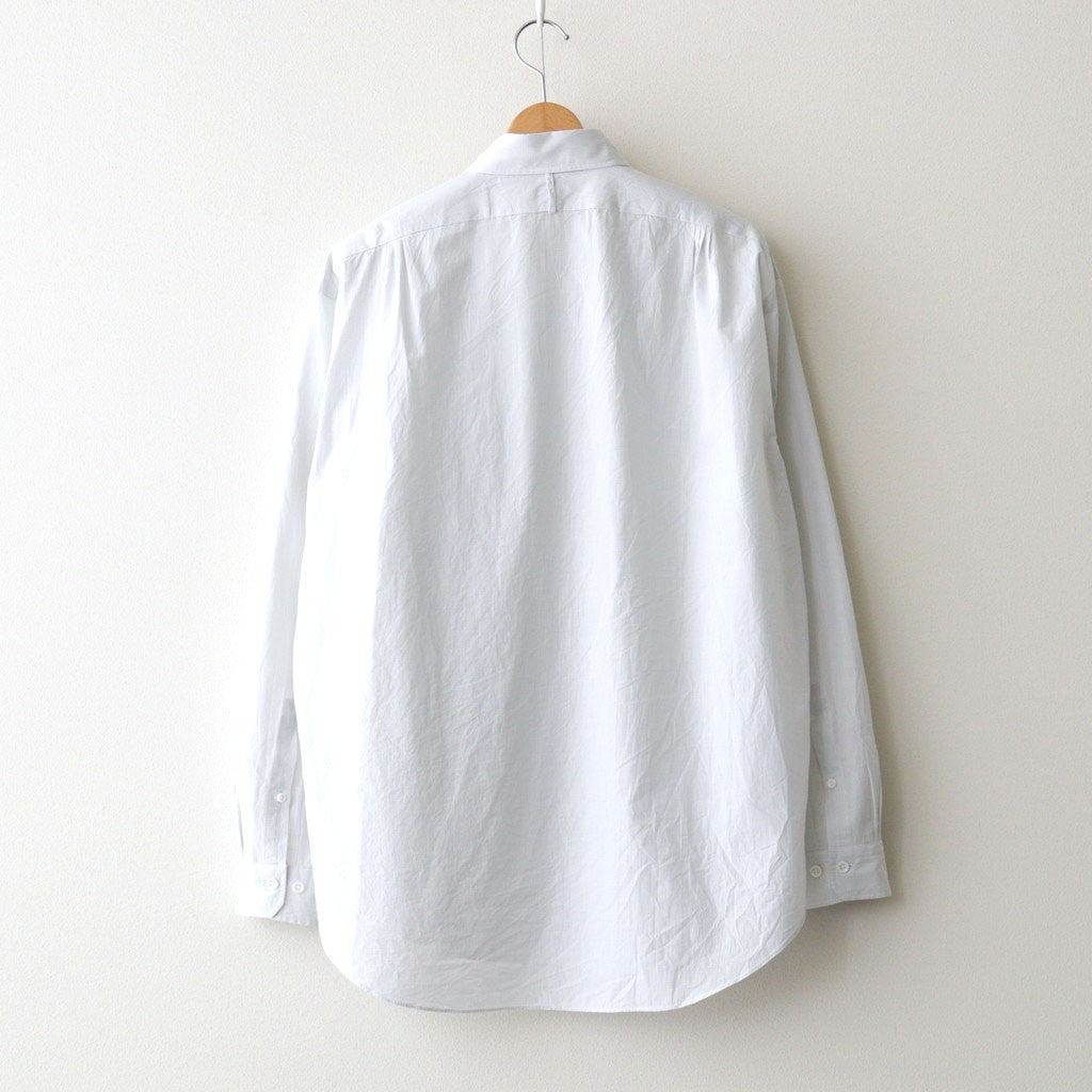 Cottton Silk Check Standard Shirt #White Check [NEP-SS2645]