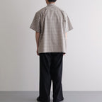 Organic Cotton Rambling Check Shirts #Beige check [6061-1601]