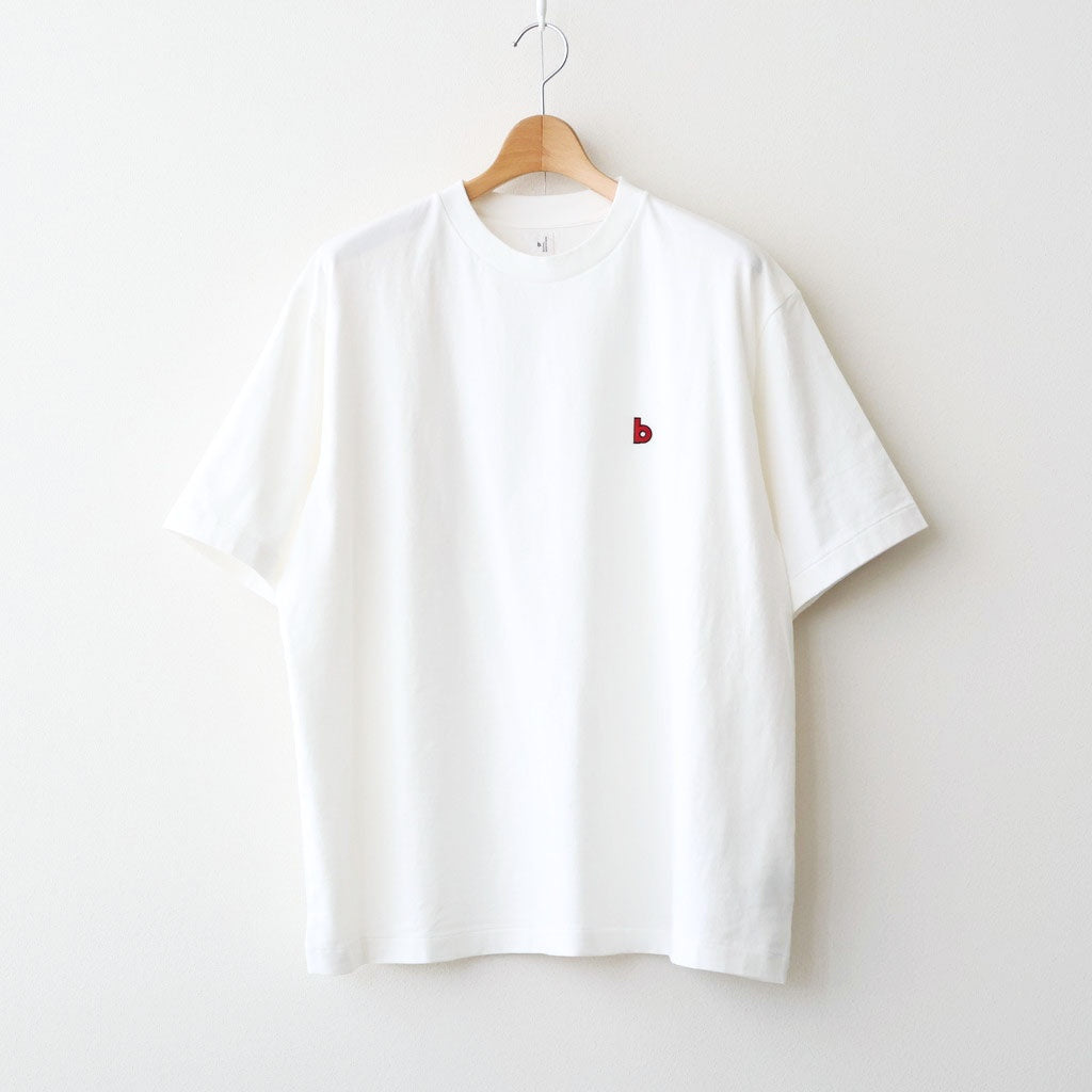 b Patch Tee WIDE #White×Red [bROOTS25S34S26C]