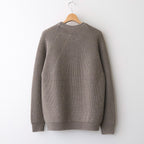 SIGNATURE CREW NECK #MELANGE BROWN [BN-25FM-038]