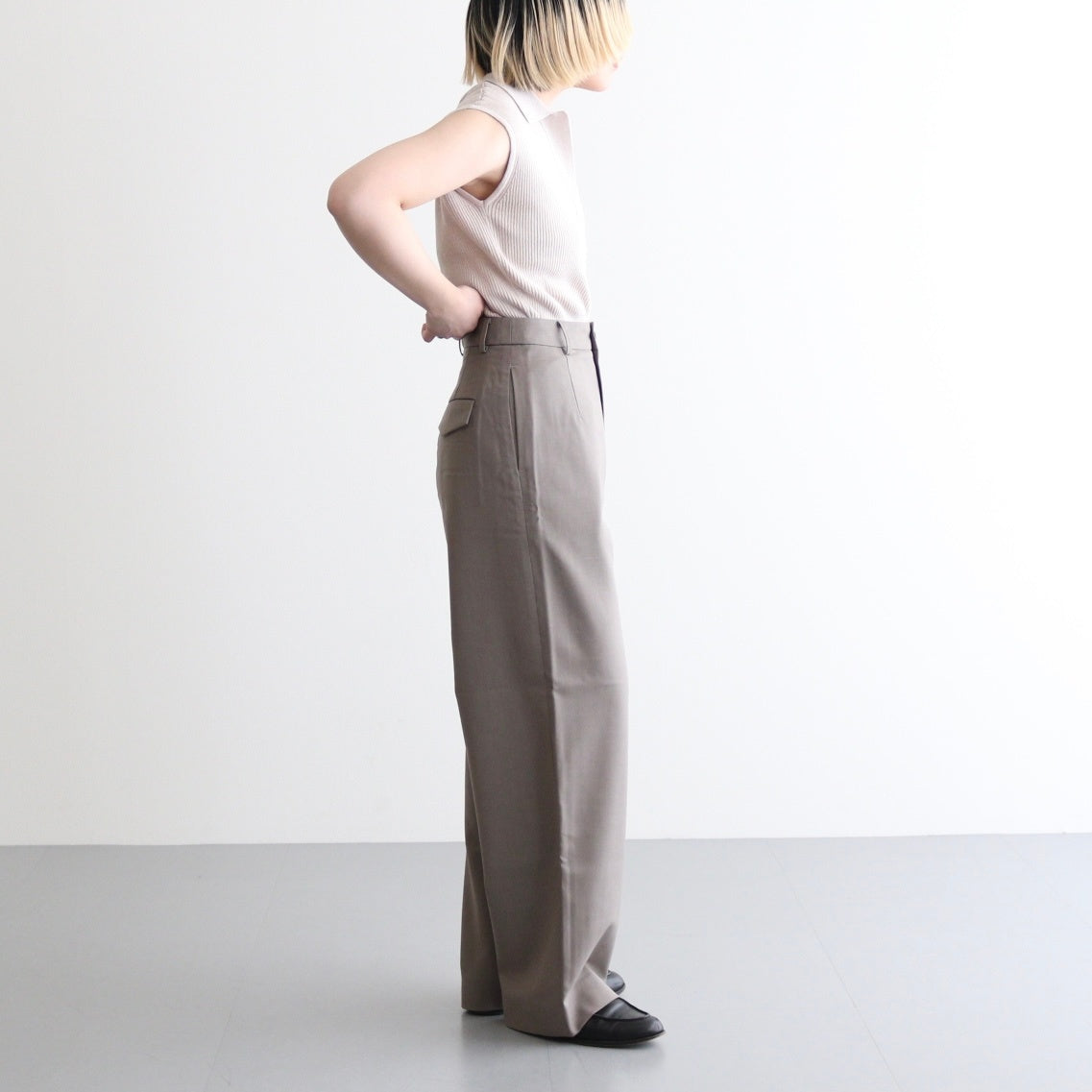 Cotton Silk Skipper Knit #PINK BEIGE [NEP-SS2527W]