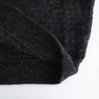 Baby Alpaca Knit P/O #MelangeDarkBrown [BHS25F013]