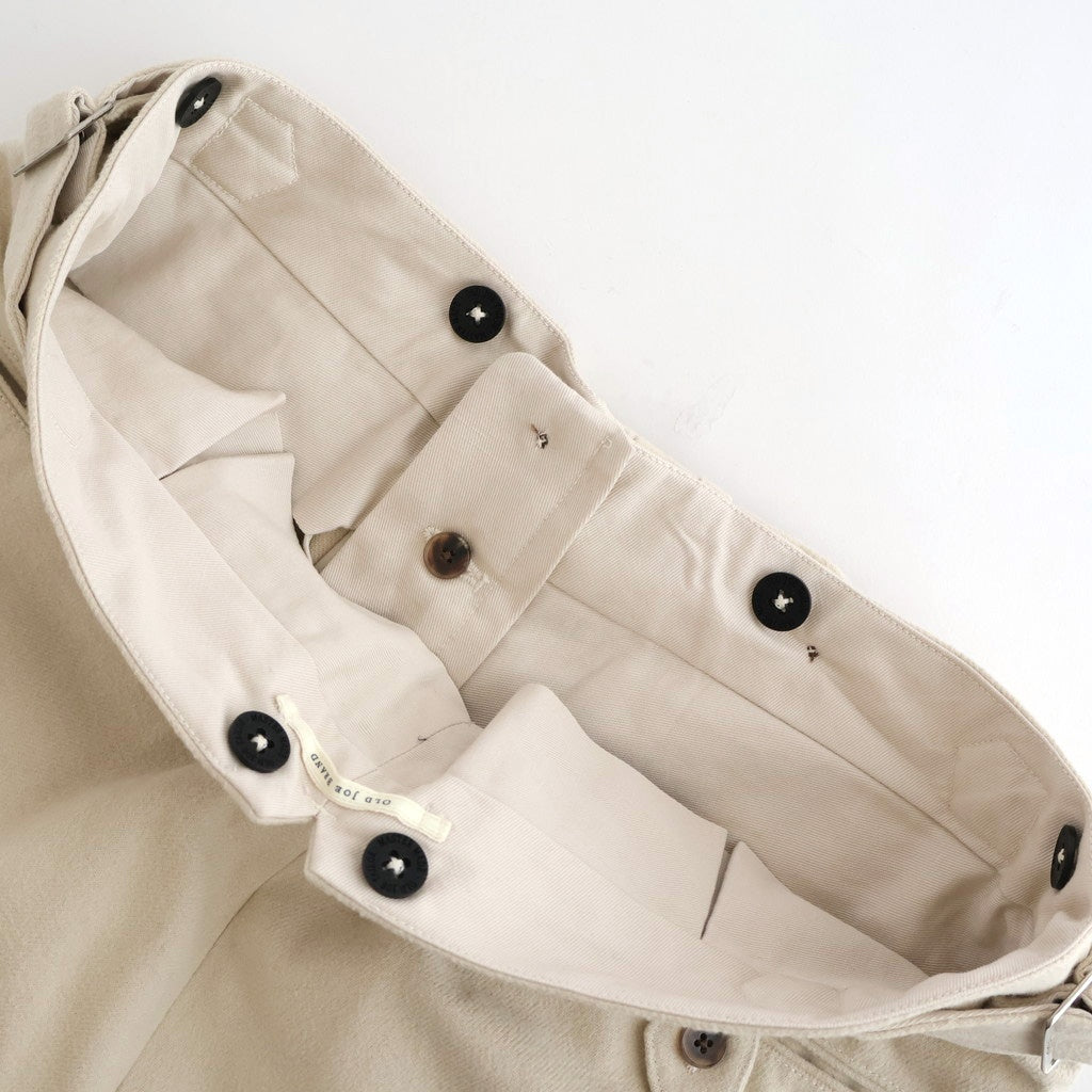 DOUBLE-PLEATED SMARTY TROUSER #BONE [252OJ-PT08]