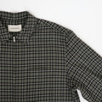 ZIP SHIRT #MOSS GRAY CHECK [A26C17SH03C]