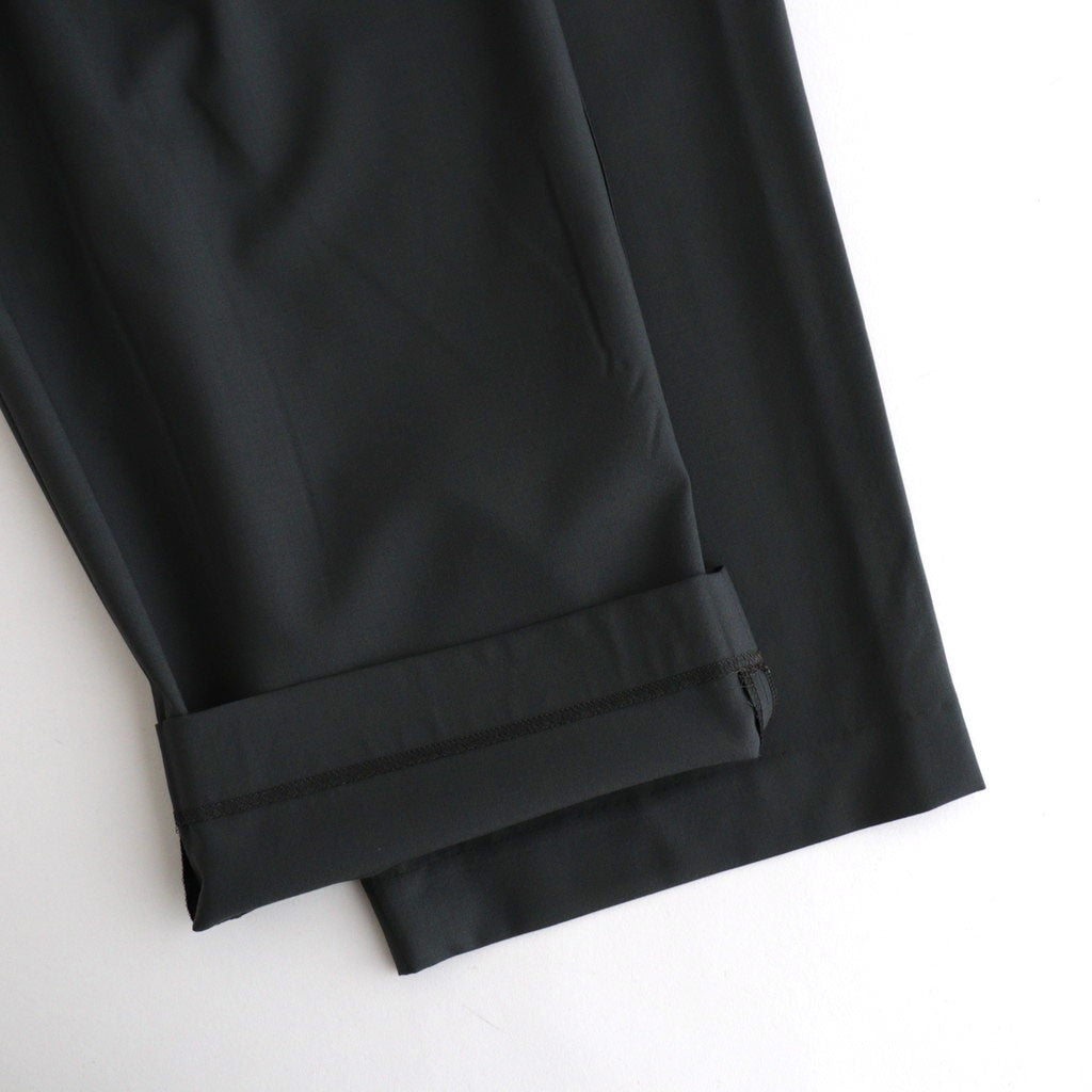 DOUBLE PLEATED EASY TROUSERS #CHARCOAL [A26A15PT02C]
