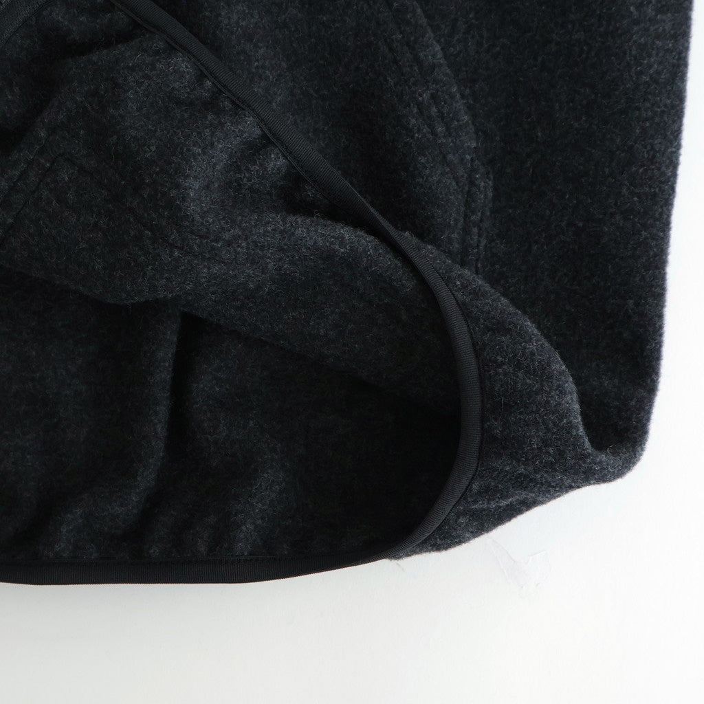 HOODED FLEECE JACKET #CHARCOAL [PMAU-CL03]