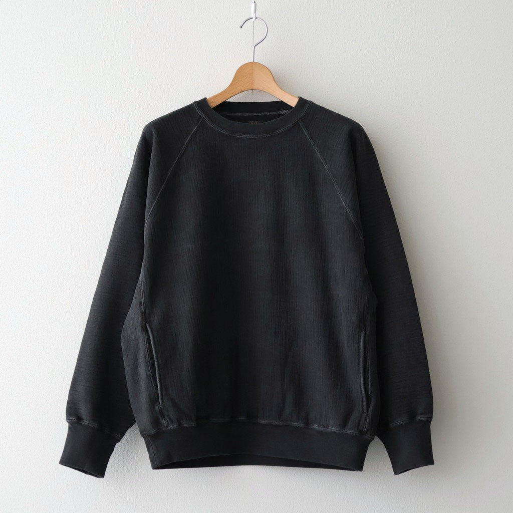 JUMBERCA URAKE FADE COLOR CREW NECK #FADE BLACK [BN-26SM-011]