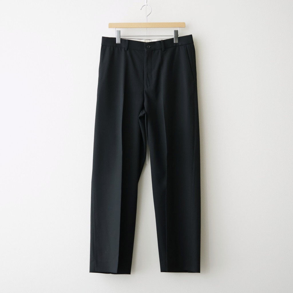 FLAT FRONT WIDE TROUSERS #BLACK [A26C07PT03C]