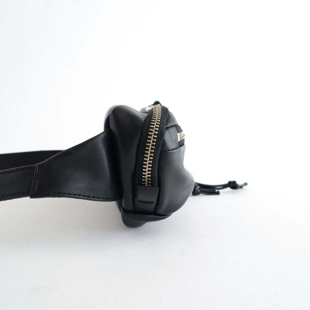 BELT WAIST BAG #BLACK [BG-44-C-COW-5]