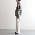 FRONT TUCK ARMY TROUSER #IVORY [261OJ-PT09]