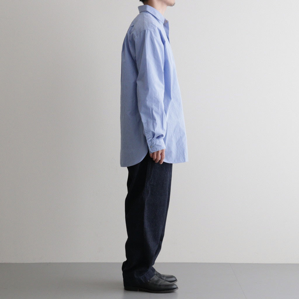 Regular Collar Wind Shirt #Sax [S26SG082]