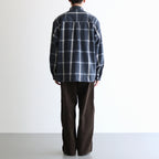 Flannel PALAKA Check Shirt #Navy [S25FG016]