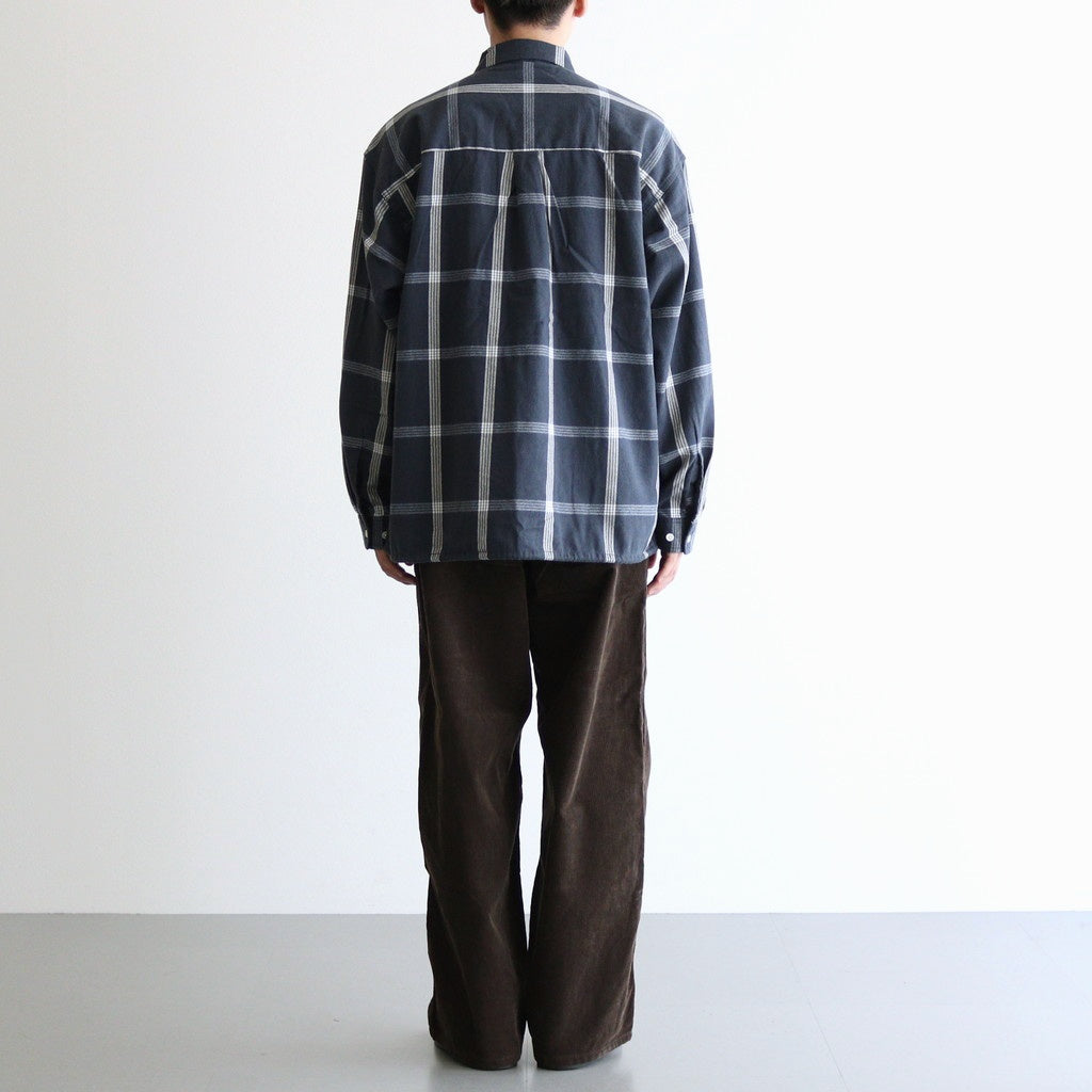 Flannel PALAKA Check Shirt #Navy [S25FG016]