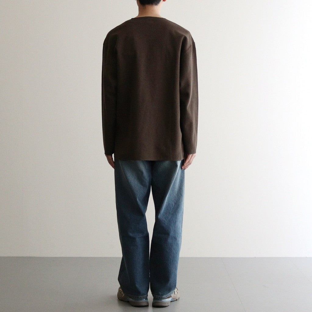 Rough&Smooth Thermal Over Neck L/S #KhakiBrown [bROOTS24F30]