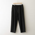 DOUBLE PLEATED EASY TROUSERS #BLACK [A26A15PT02C]