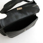 SQUARE SHOULDER BAG #BLACK [BG-45-COW-5]