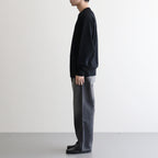 32G SMOOTH WOOL CLASSIC CREW NECK #BLACK [BN-25FM-020]