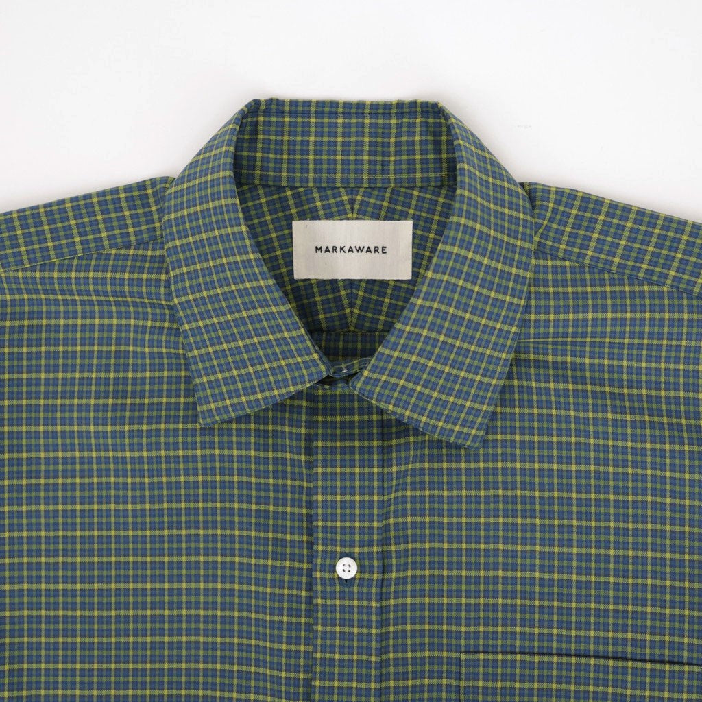 REGULAR FIT DRESS SHIRT #GREEN CHECK [A26C11SH01C]