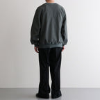 FLAT FRONT WIDE TROUSERS #BLACK [A26C07PT03C]