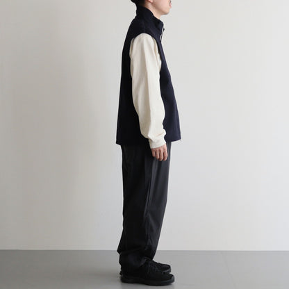 ZIP UP VEST #DARK NAVY [M24D10BL02A]