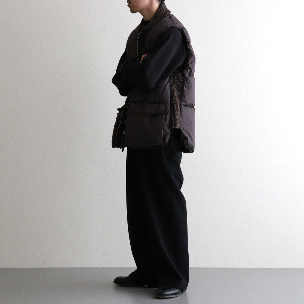 HIGH-COUNT SILK PUFF VEST #WHISKY [252OJ-VT02]