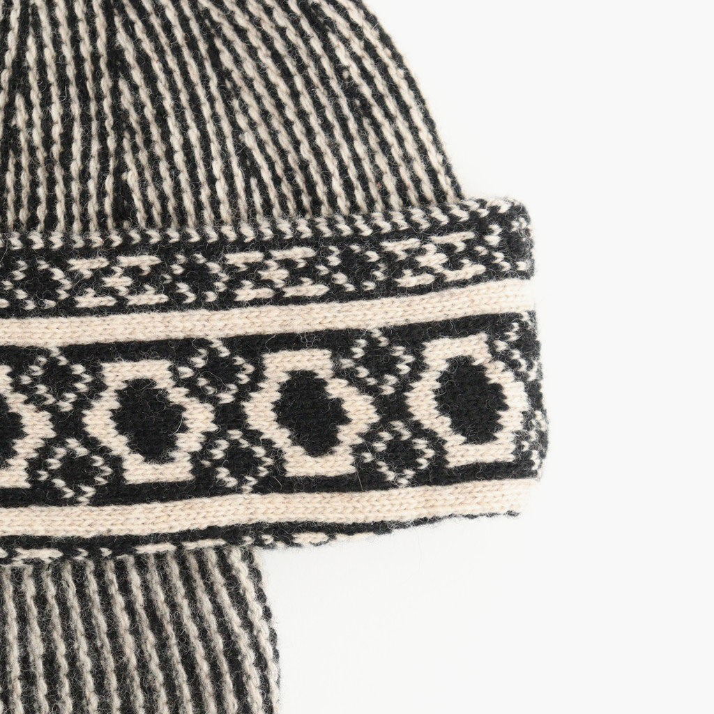 PAKISTANI KNIT CAP - BEDOUIN #EGGSHELL [Y01025]