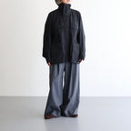 HIGH COUNT DOUBLE TWILL POLYESTER BZ #010 BLACK [16852 25022]