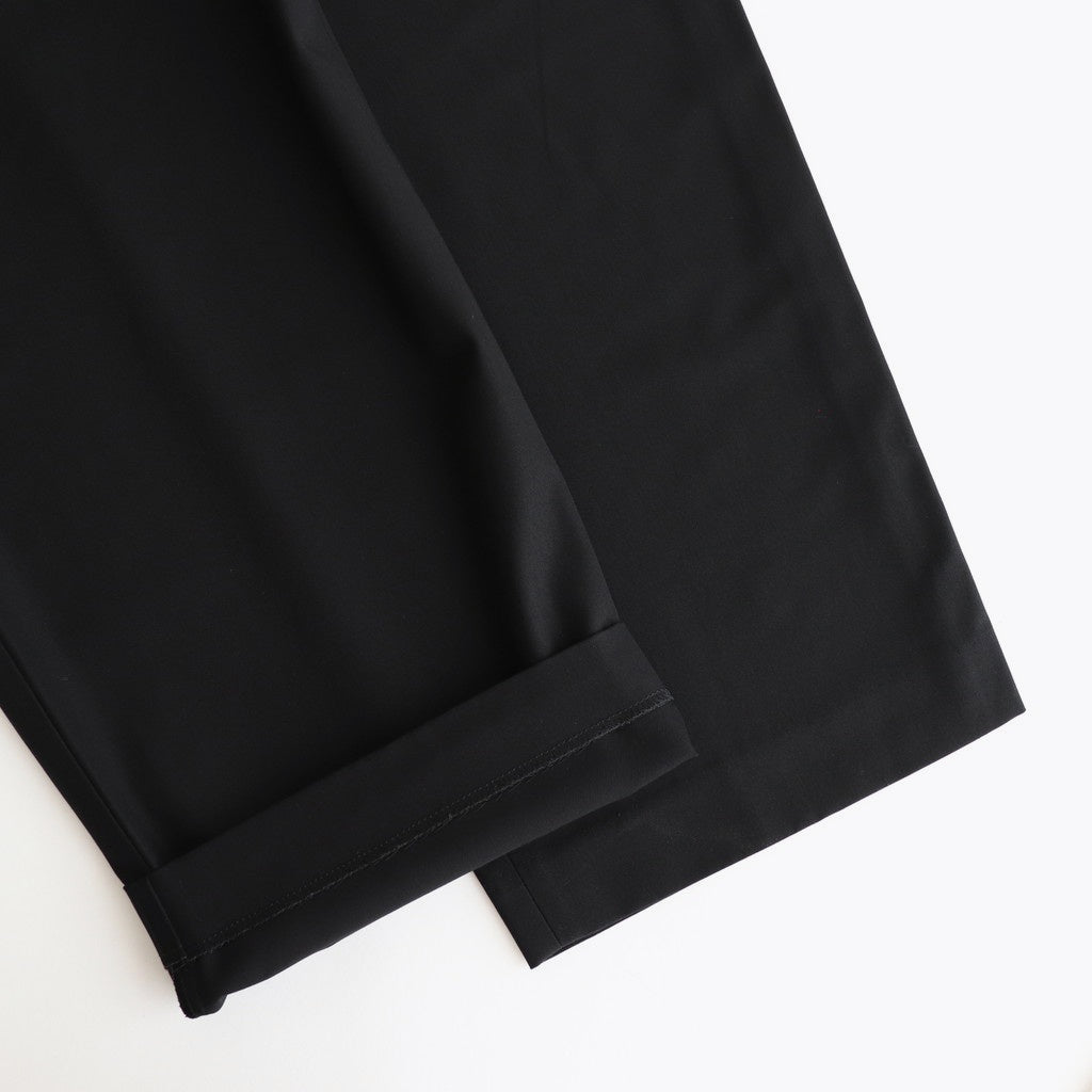 DOUBLE PLEATED EASY TROUSERS #BLACK [A25C04PT02C]