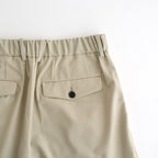 TRIPLE PLEATED WIDE TROUSERS #BEIGE [A26A15PT03C]