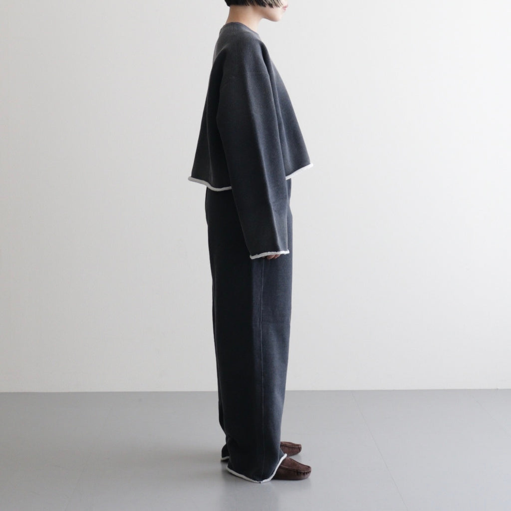 HEAVY WEIGHT FLEECE BLEACH CUT OFF TR #020 CHARCOAL [16852 40067]