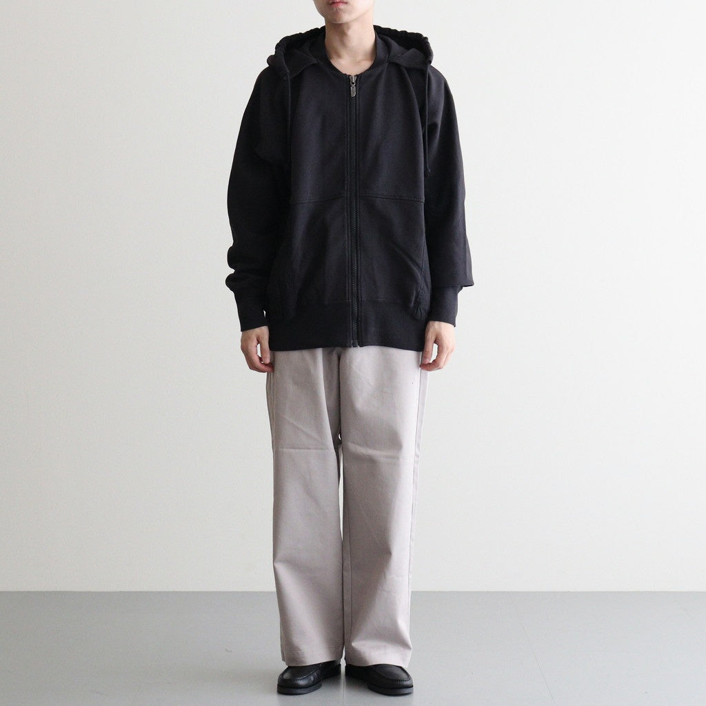 11oz Zip Up Hoodie #Black [N25FH046]