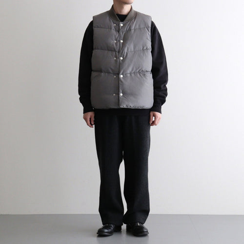 MOUNTAINEER DOWN VEST #D.GRAY [PMAU-VT01]