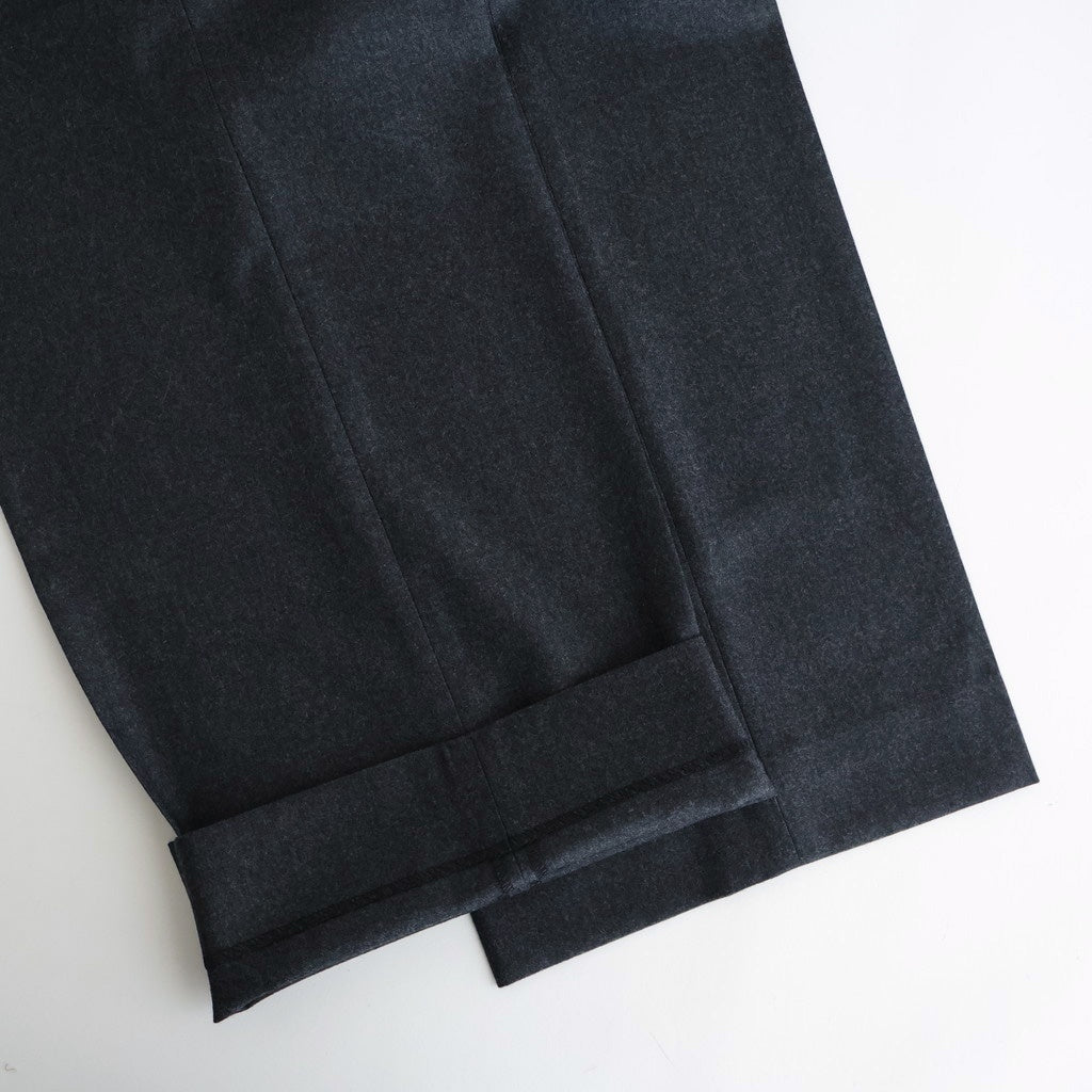 Wool Flannel Tuckless Waide Trousers #TOP Gray [NEP-AW2504M]