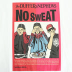 SHORT SLEEVE PRINT-T "NO SWEAT" #WHITE [DNA25T03]
