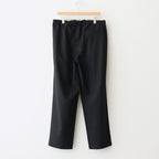DOUBLE PLEATED EASY TROUSERS #BLACK [A25C04PT02C]