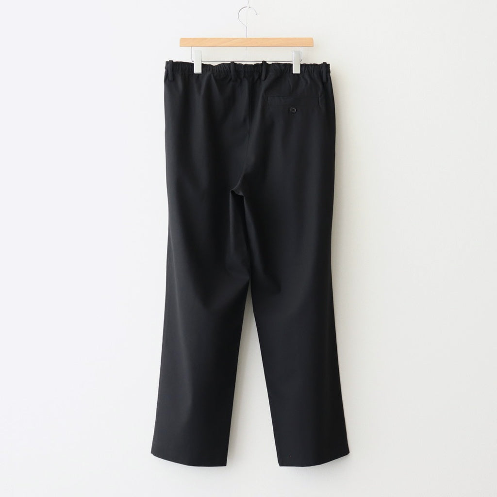 DOUBLE PLEATED EASY TROUSERS #BLACK [A25C04PT02C]