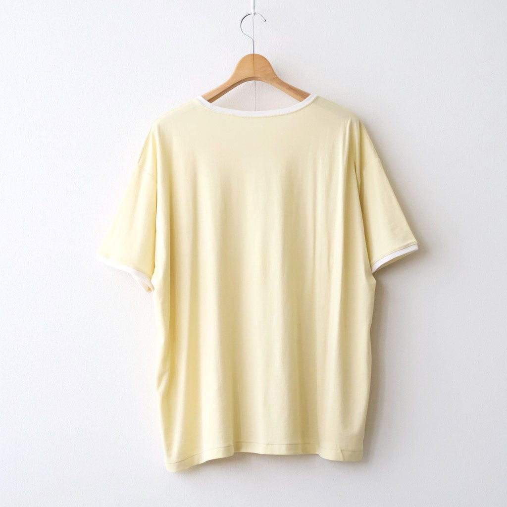 PIMA MOKLODI RINGER TEE #YELLOW × WHITE [26S-BIS-CS61]