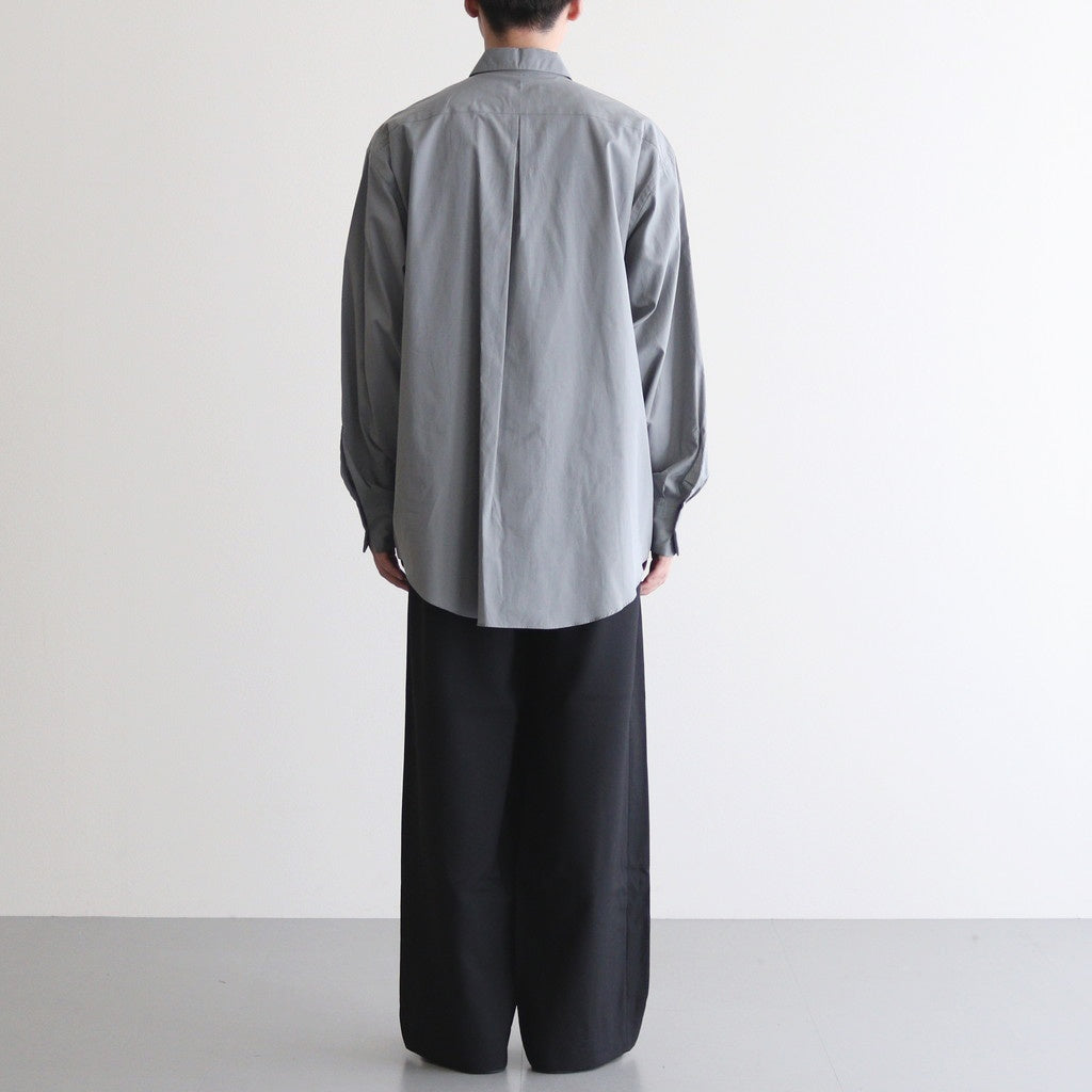 TWO TUCK MILITARY TROUSERS #BLACK [M25C07PT01C]