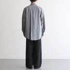 TWO TUCK MILITARY TROUSERS #BLACK [M25C07PT01C]