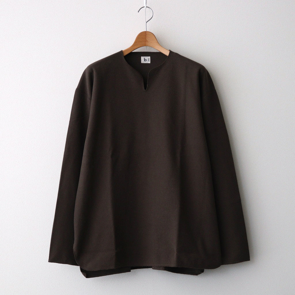 Rough&Smooth Thermal Over Neck L/S #KhakiBrown [bROOTS24F30]