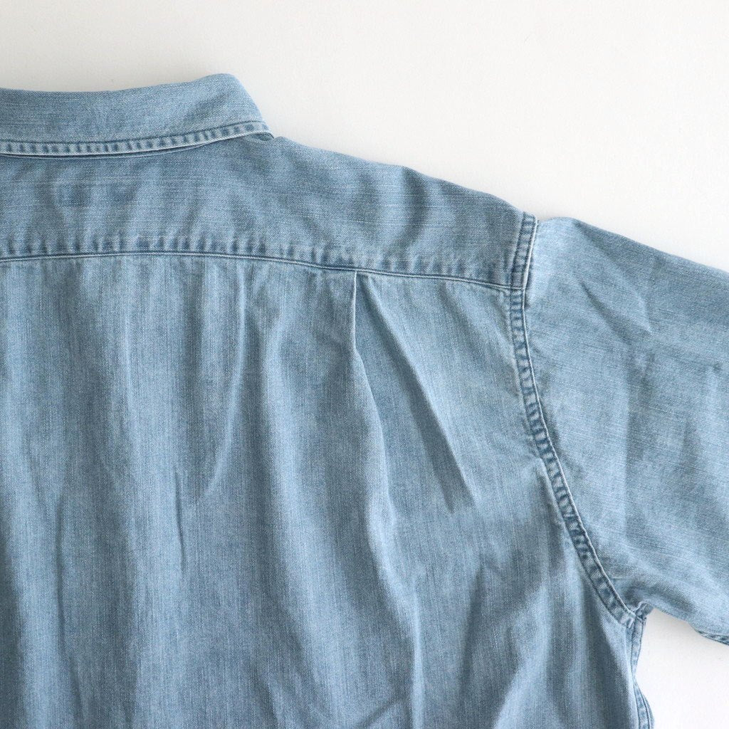 Regular Collar Light Denim Shirt #Indigo Bleach [S25SG087]
