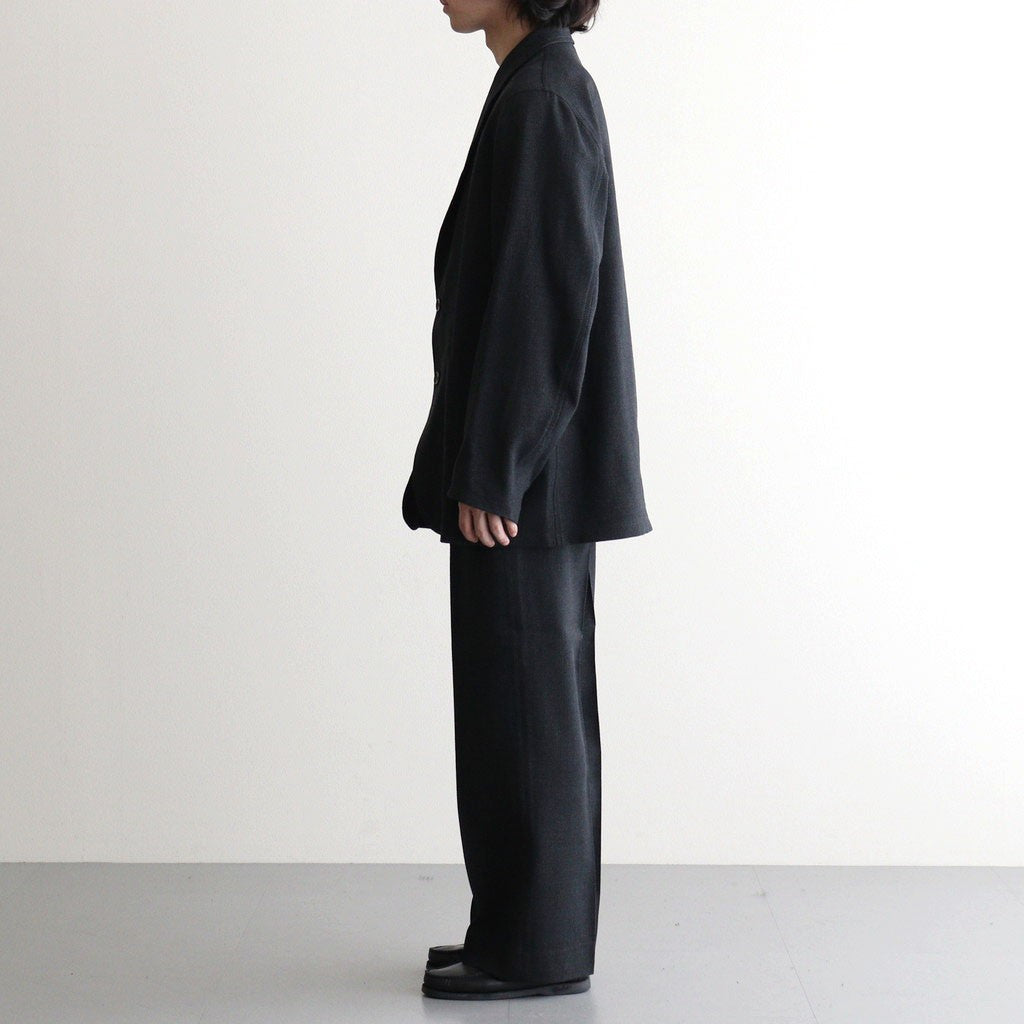 REGULAR FIT STRAIGHT TROUSERS #GRAY BIRD’S-EYE [M26C10PT03C]