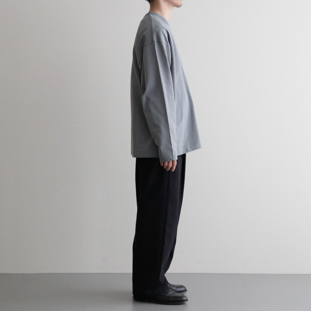 DOUBLE PLEATED EASY TROUSERS #NAVY [A26A93PT02C]